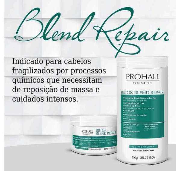 Tratamento Disciplinante BTX Blend Repair Prohall 1Kg