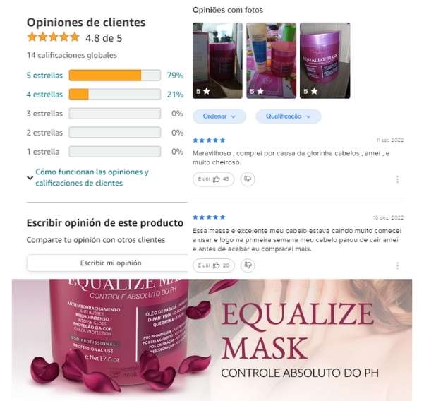 Máscara Neutralizadora Neutralize Mask Prohall 500g