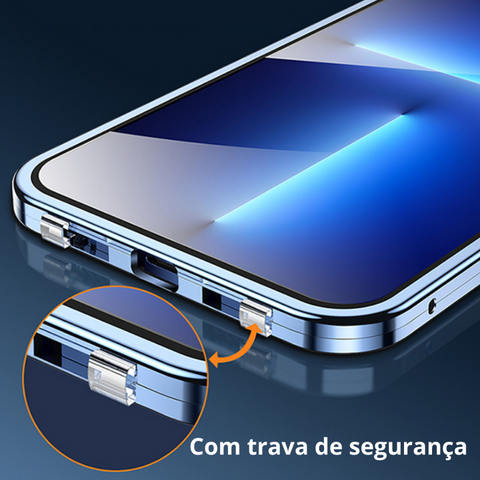 Case iPhone Magnética Blindada - Dupla Proteção 360º