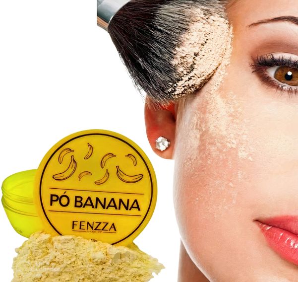 Pó Compacto de Banana Translúcido Facial Fenzza