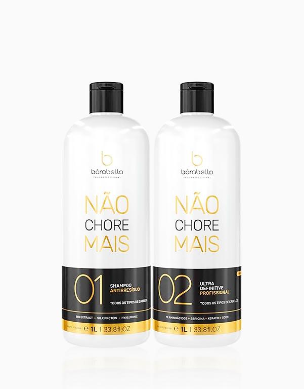 Kit Progressiva Não Chore Mais 19 Aminoácidos Profissional Borabella (Shampoo + Tratamento) 1L