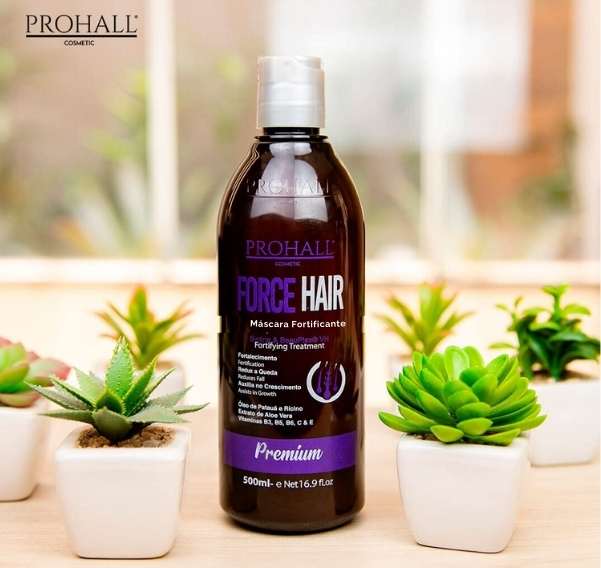 Máscara Fortificante Anti Queda Force Hair Prohall 500ml