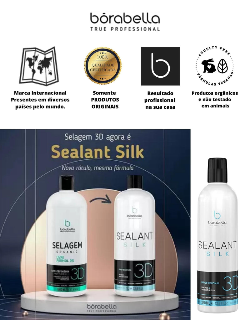 Borabella Selagem 3D Semi Definitiva Orgânica Sem Formol 350 ml