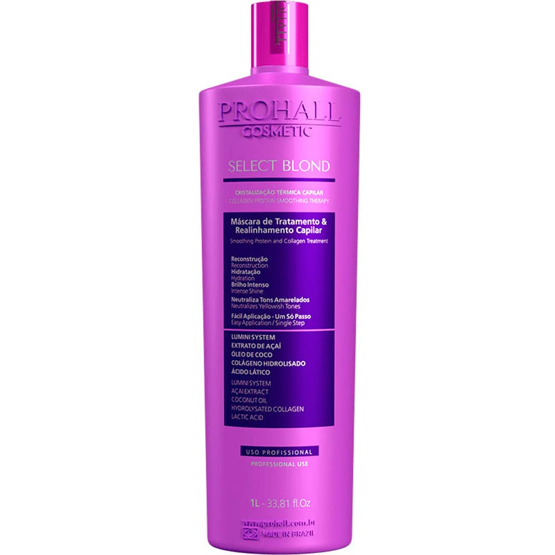 Progressiva Matizadora Sem Formol para Loiras Select Blond Prohall 1L