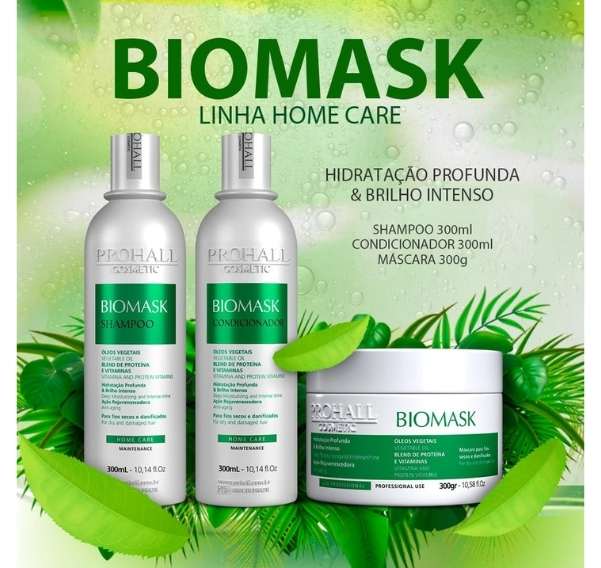 Condicionador para Hidratação Profunda - Biomask Prohall 1L