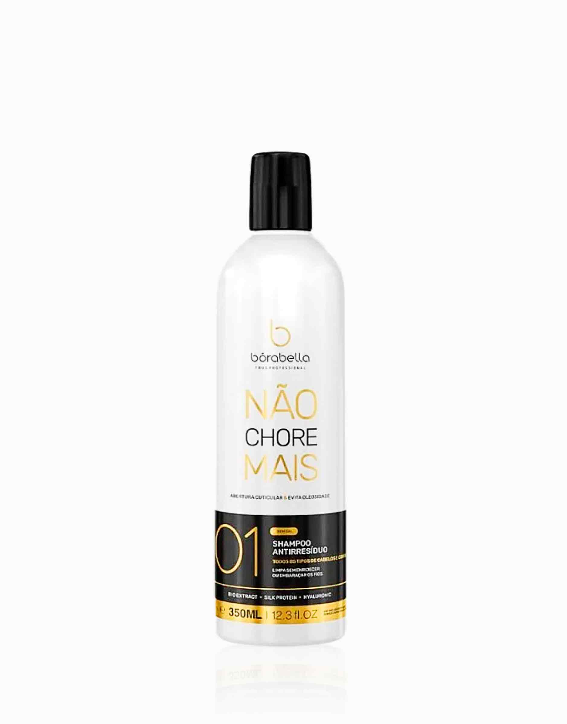 Shampoo Anti Resíduo Borabella Não Chore Mais Passo 1 Abre Cutículas 350ml