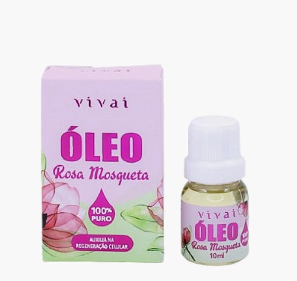 Óleo Rosa Mosqueta Regeneração Da Pele 100% Puro Vivai 10ml