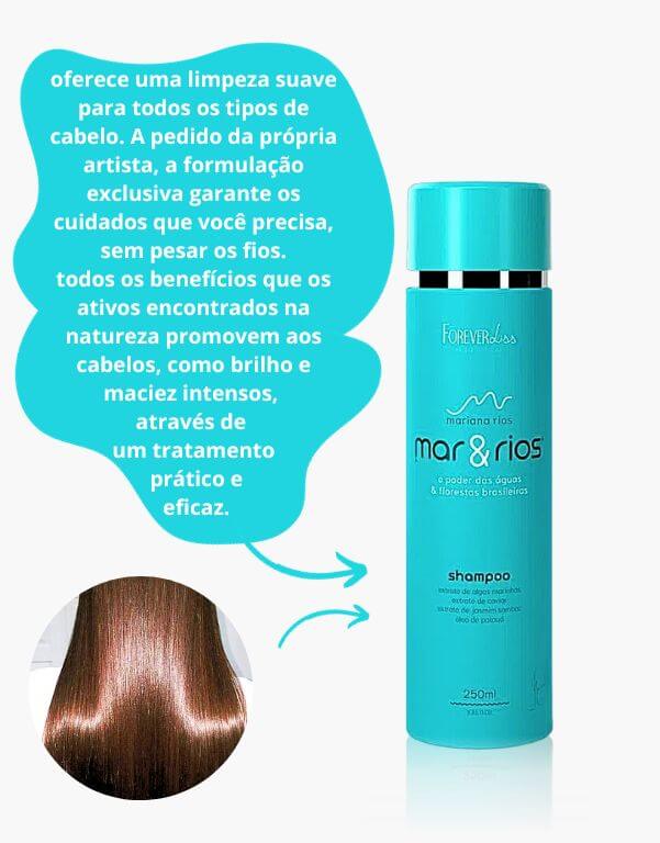 Shampoo Hidratante Mar&Rios Forever Liss 250ml