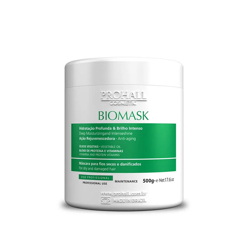 Máscara Ultra Hidratante Brilho Efeito Teia - Biomask Máscara Prohall 500g