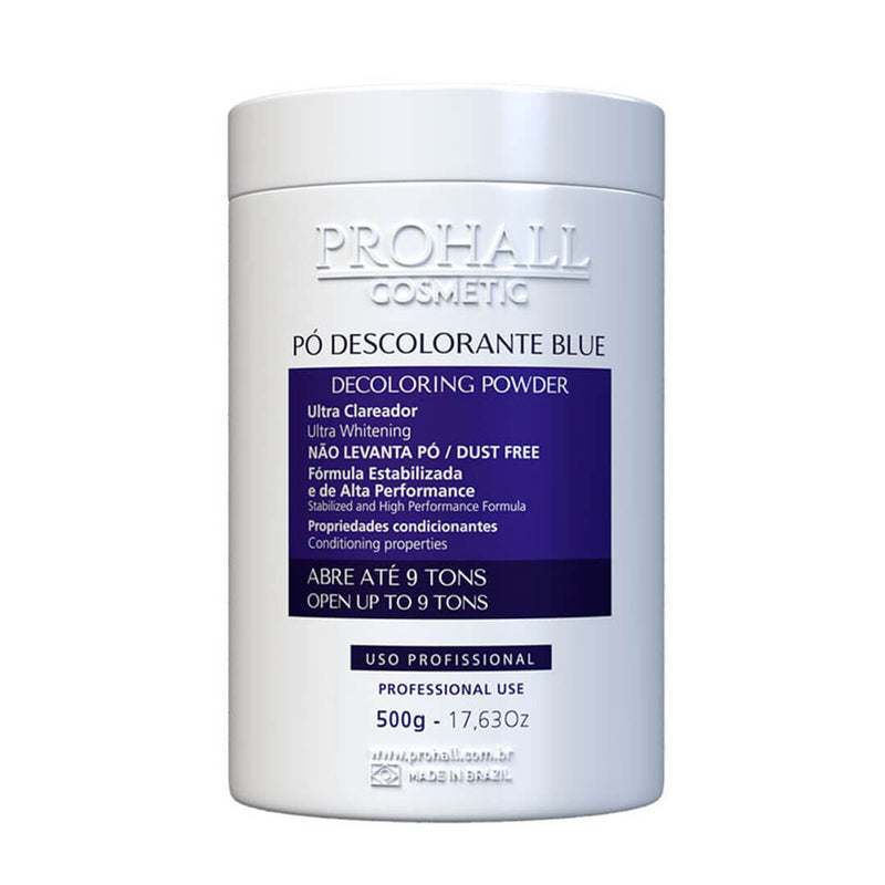 Pó Descolorante Azul Blue 9 Tons Prohall 500g