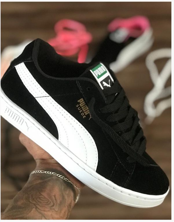 Tênis Puma Smash v2 Preto e Branco