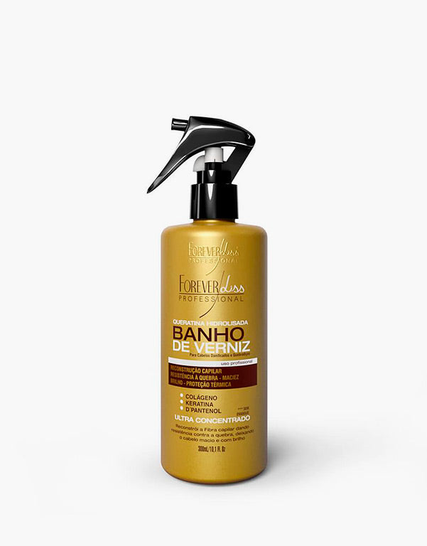 Forever Liss Banho De Verniz Queratina Hidrolisada 300 ml - www.tpmdeofertas.com.br