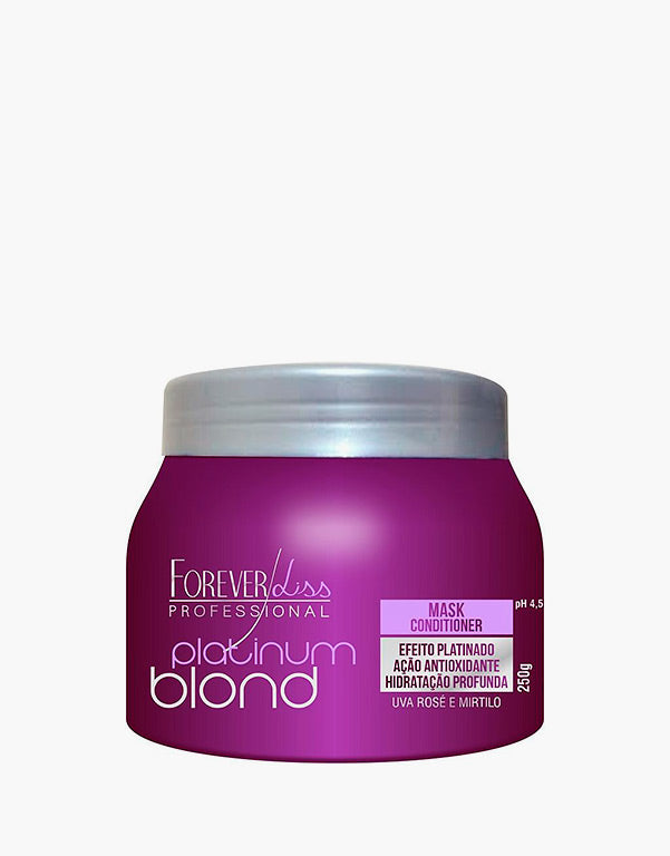 Forever Liss Matizador Platinum Blond Máscara 250 gr - www.tpmdeofertas.com.br