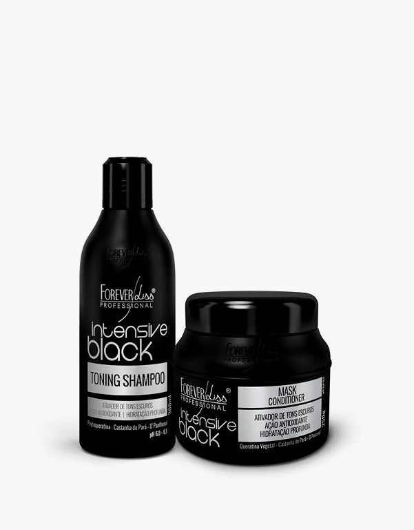 Forever Liss Intensive Black (Shampoo 300 ml + Masc. 250 gr) - www.tpmdeofertas.com.br