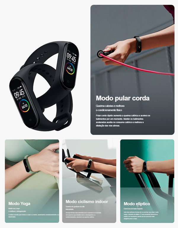 Pulseira Xiaomi Mi Band 5 Black - www.tpmdeofertas.com.br