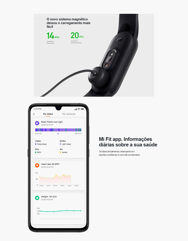 Pulseira Xiaomi Mi Band 5 Black - www.tpmdeofertas.com.br