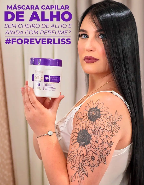 Forever Liss Extrato De Alho Desodorizado Máscara Capilar 450 gr - www.tpmdeofertas.com.br