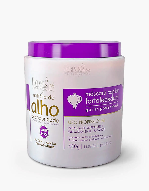 Forever Liss Extrato De Alho Desodorizado Máscara Capilar 450 gr - www.tpmdeofertas.com.br